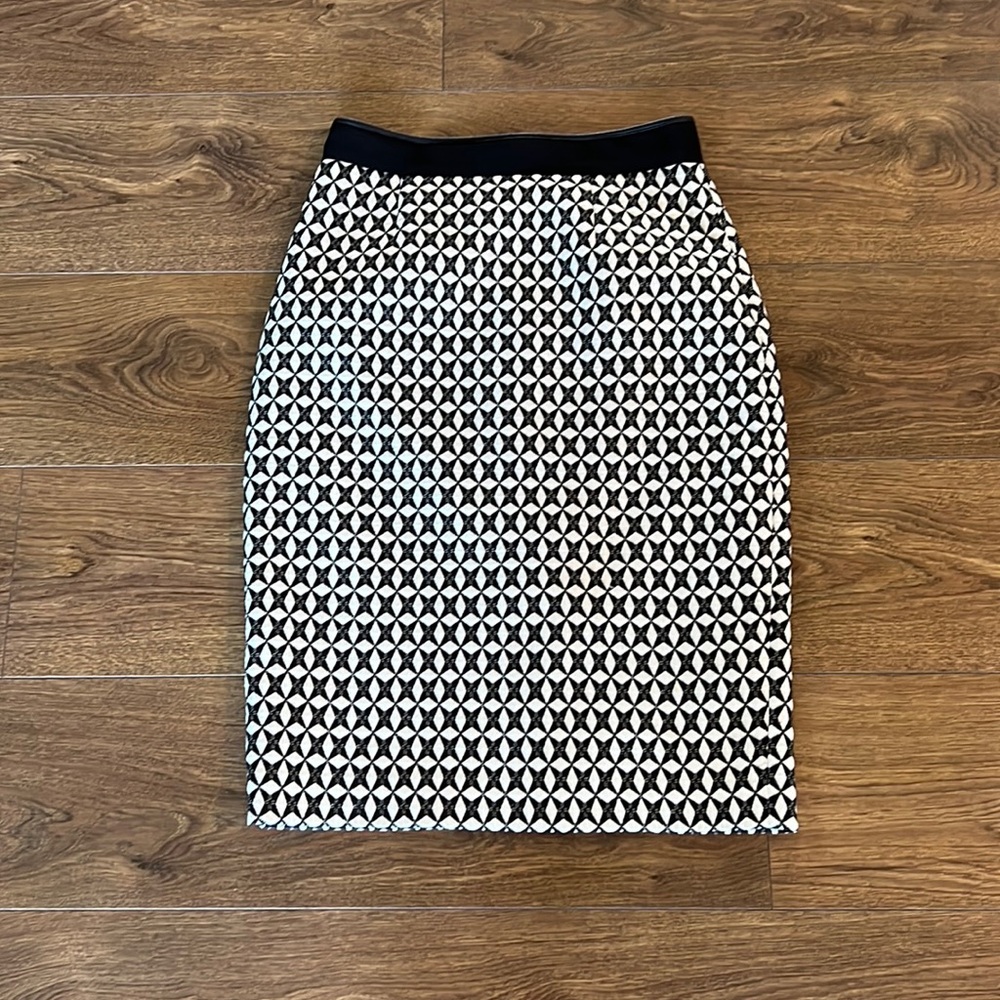 Banana Republic Pencil Skirt with Vegan Leather Detail